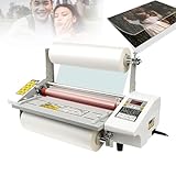 A3-Laminiergerät Heiß- und Kaltwalzenlaminator, digitale Thermolaminiermaschine für A3/A4-Papier...