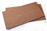 Korkplatte 100 x 50 x 1 cm (10mm Stärke) geschliffene Oberfläche, Pinnwand Kork Dämmplatte, Boden...