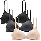 Teenager Mädchen BH Bralette Ohne Bügel Basic Nahtlos Unterwäsche T-Shirt-BHS für 12-18 Jahre...