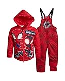 Marvel Kinder Schneeanzug Set - 2-teiliges Spider-Man Spider-Gwen Miles Morales Isolierte...