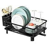 Geschirrtrockner-Regal | Ablagefach für Teller aus Metall | großes Fassungsvermögen, nicht...