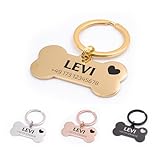 FELLSOCKE Hundemarke mit Gravur aus Edelstahl, Individuell gravierbar, Robuste Tiermarke, Dogtag...