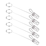 Wayfadacc Doppelseitiger Metall-Namenskartenständer mit Metallclip, Büro-Schreibtisch-Zubehör...