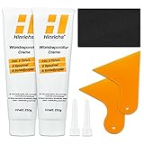 Hinrichs Spachtelmasse Weiß Innen 250 g - Wand Reparatur Weiss – Set aus 2x Instant Repair Paste...