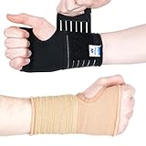 Actesso Elastische Handgelenkbandage Handbandage - Entlastung und Unterstützung für...