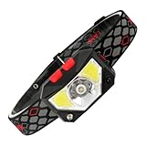 HOLIDYOYO USB Wiederaufladbare Multifunktionale Rote Stirnlampe mit Induktionssensor Leichtes...