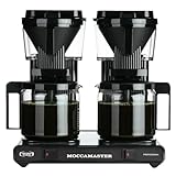 Moccamaster KBG744 Filter Kaffee Maschine Glas, 2 x 1.25 Liter