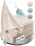 Homewell Handtücher Set - weich und saugstark, 100% Baumwolle, Oeko-Tex 100 Zertifiziert (2...