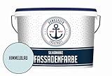 Hamburger Lack-Profi Fassadenfarbe MATT Himmelblau Silikonharz Fassadenfarbe Blau wetterbeständige...