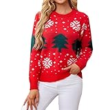 Strickpullover Damen Petrol Gestreifter Strickpullover Pullover für Damen Pulli Damen Damenpullover...