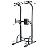 ISE Power Tower Dip-Station Klimmzugstange Freistehend Kraftstation Multifunktionen für Power...