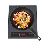 Induktionskochfeld 1 Platte 1800W Mobile Induktionskochplatte Kochplatte Einstellbare Einzel...