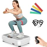 THERUN Vibrationsplatte, Rüttelplatte Sport für Zuhause, 1-99 Verschiedene...