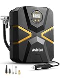 AstroAI Kompressor Auto Autoreifen Pumpe Luftpumpe 10,3 bar 12V DC mit Echtzeit-LCD-Display...