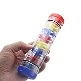 Xiuganpo Rainmaker Music Pädagogisches Kunststoff-Regenstabspielzeug für Kleinkinder,...