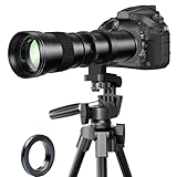 BENOISON 420-800mm Super-Telezoom-Objektiv Manueller Fokus Teleobjektiv F Objektiv für Nikon DSLR...