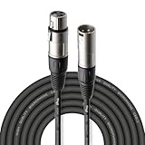 Stagg SMC6 Kabel, XLR (m) -XLR (f), Mikrofon-zu-Mischpult, 6 Meter lang, Schwarz