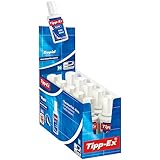 Tipp-Ex 8119143 Rapid Korrekturfluid mit Auftragsschwämmchen, je 25ml, 10er Pack, Ideal für das...