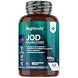 Jod Tabletten - 400µg pro Tablette - 365 Kaliumjodid Tabletten - 1 Jahresvorrat - Jod trägt zu...