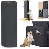 Jyvex Katze Kratzmatte Selbstklebend 300cmx40cm, Kratzbretter Kratzschutz für Sofa, Trimmbare DIY...