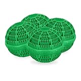 Relaxdays Waschball, 4er Set, Waschkugel für Waschmaschine, ökologisch, hautfreundlich, Waschen...