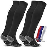 Kinder Fussballsocken Stutzen Fussballstutzen - Fussballstrümpfe Stutzenstrumpf 2 Paar EU 27-30 –...