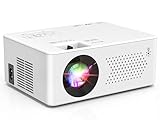 PURSHE Mini Beamer, Mini Bluetooth Projektor Full HD 1080P Tragbarer Outdoor Filmprojektor für iOS,...