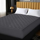 Utopia Bedding Gesteppter Matratzenschoner 90 x 200 cm, Spannmatratzenauflage, Tiefe Tasche...