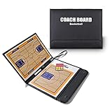 Wrzbest Basketball Coach Taktik Board, faltbar radierbar Coaches Strategie Klemmbrett, Training,...