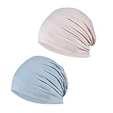 YOFASEN Slouchy Beanie Mütze - Chemo Cancer Kopfbedeckung aus Baumwolle Schlafmütze Turban...