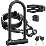 Sportneer Fahrradschloss 18mm Hochbelastbar Bügelschloss mit 180CM...