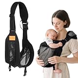 Babytragetuch, Babytrage Seitlich aus Netz, Tragetuch Baby Verstellbare, Ergonomische Kindertrage...