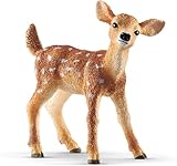 SCHLEICH WILD Life | Weißwedelkalb 14820 | detailgetreue Tierfiguren | Zoo Spielzeug | Geschenk...