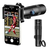 APEXEL 30X Super Teleobjektiv, 720mm Brennweite Teleobjektiv für Smartphone, Professionelles &...