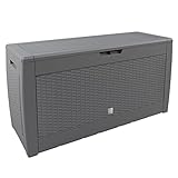 Casaria® Gartenbox UV-beständig 310L Haltegriffe Rollen Terrasse Balkon Wohnzimmer Wintergarten...