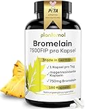 180 Bromelain Kapseln mit 7500 FIP pro Kapsel - Bromelain hochdosiert mit 750mg Bromelain Enzym aus...