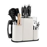4 in 1 Universal Messerblock Ohne Messer, Unbestückte Messerblöcke, Quadrat Messerhalter, knife...