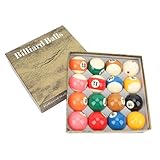 plplaaoo Billardkugeln Poolkugeln Set Regulationsgröße Harzmaterial professionelles Gameplay für...