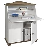 IDIMEX Sekretär Schreibtisch Landhausstil Kommode Klappensekretär Schreibkommode David Colmar,...