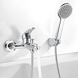 Coleniny Badewannenarmatur mit Handbrause | Klassisch Badewannen Amaturen Set | Einhand...