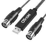 OTraki Midi USB Kabel Interface Konverter, 5 Polig In Out Midi zu USB Adapter Controller für...