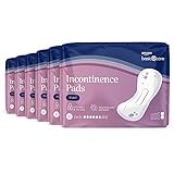 Amazon Basic Care Inkontinenz Polster Maxi, Unparfümiert, 6 Packungen à 8 Stück (48 Einlagen)