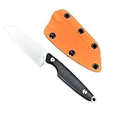 Amacigana Feststehendes Messer Behoben mit schwarzem G10-Griff, Klingenmaterial M390, verstellbarer...