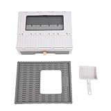 SAXOJONON Geschlossene Katzentoilette, faltbar, Schubladentyp mit oberem Eingang, verhindert...