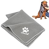 Vileda Pet Pro Mikrofaser-Handtuch XL, zur Reinigung und zum Abtrocknen von Haustieren, 65 x 100 cm,...