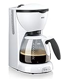 Braun CaféHouse PurAroma Kaffeemaschine KF 520/1 – Filterkaffeemaschine mit Glaskanne für 10...