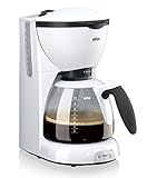 Braun Household CaféHouse PurAroma Kaffeemaschine KF 520/1 – Filterkaffeemaschine mit Glaskanne...