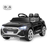 FANTASK Kinder Elektroauto, 12V Kinderauto Audi SQ8 mit 2,4G Fernbedienung & Hupe & Scheinwerfer &...
