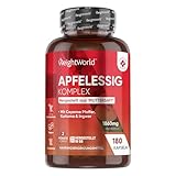 Apfelessig Kapseln - 1860mg Apfelessig Komplex mit Essigmutter & Probiotika mit Lactobacillus...