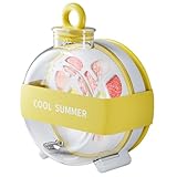 Eiswürfelflasche, 2-in-1 Berührungsfreie Eiswürfelform Wasserflasche mit Deckel und Mülleimer,...